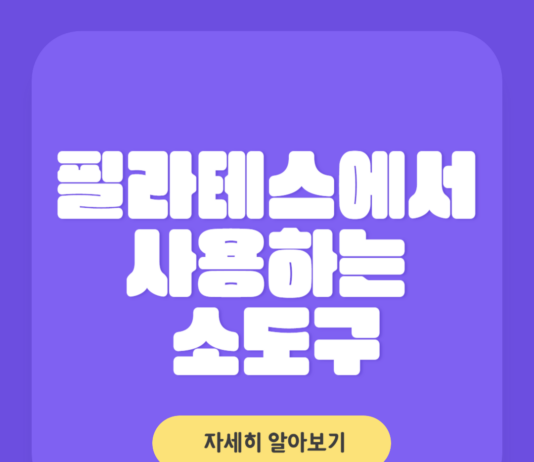 필라테스에서 사용하는 소도구
