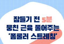 잠들기 전 5분! 뭉친 근육 풀어주는 ‘폼롤러 스트레칭’