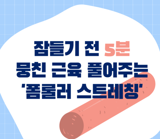 잠들기 전 5분! 뭉친 근육 풀어주는 ‘폼롤러 스트레칭’