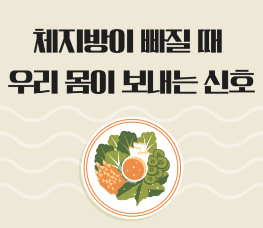 체지방이 빠질 때 우리 몸이 보내는 신호